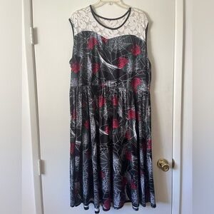 Rosegal Rose and Spiderweb Dress